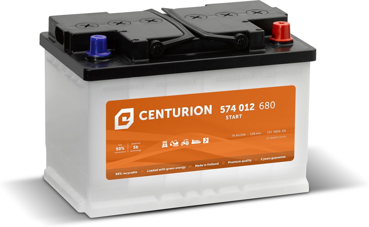 Centurion Start accu 74Ah 12V | Auto, bestelbus